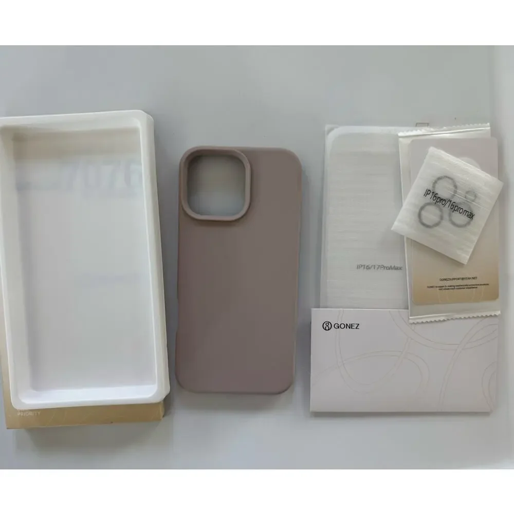 Gonez Case for Iphone 17 Pro Max Silicone Full Body Shockproof 6.9